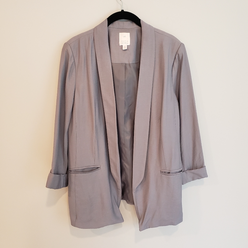 Lauren Conrad Periwinkle 3/4 Sleeve Blazer…